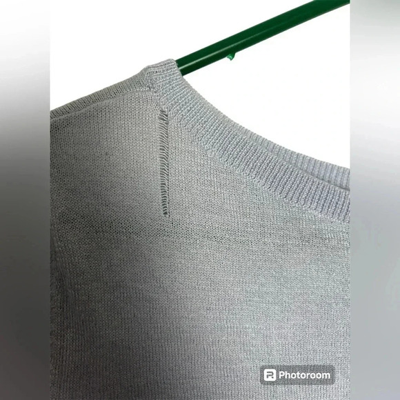 Halogen Light purple gray top with buttons up back Size Small - Picture 3 of 7